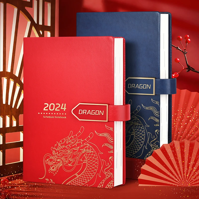 2024 Calendar Notebook Chinese Fashion Planner Notepad Kawaii Diary Daily  To Do List Agenda Schedule Organizer Office Supplies - AliExpress