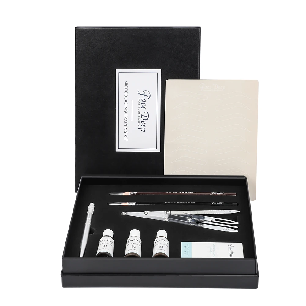 Wenshen Private Label Permanent Makeup Tattoo Kit Microblading Pencil Colors Microblading Kit For Academy microblading permanent makeup bow