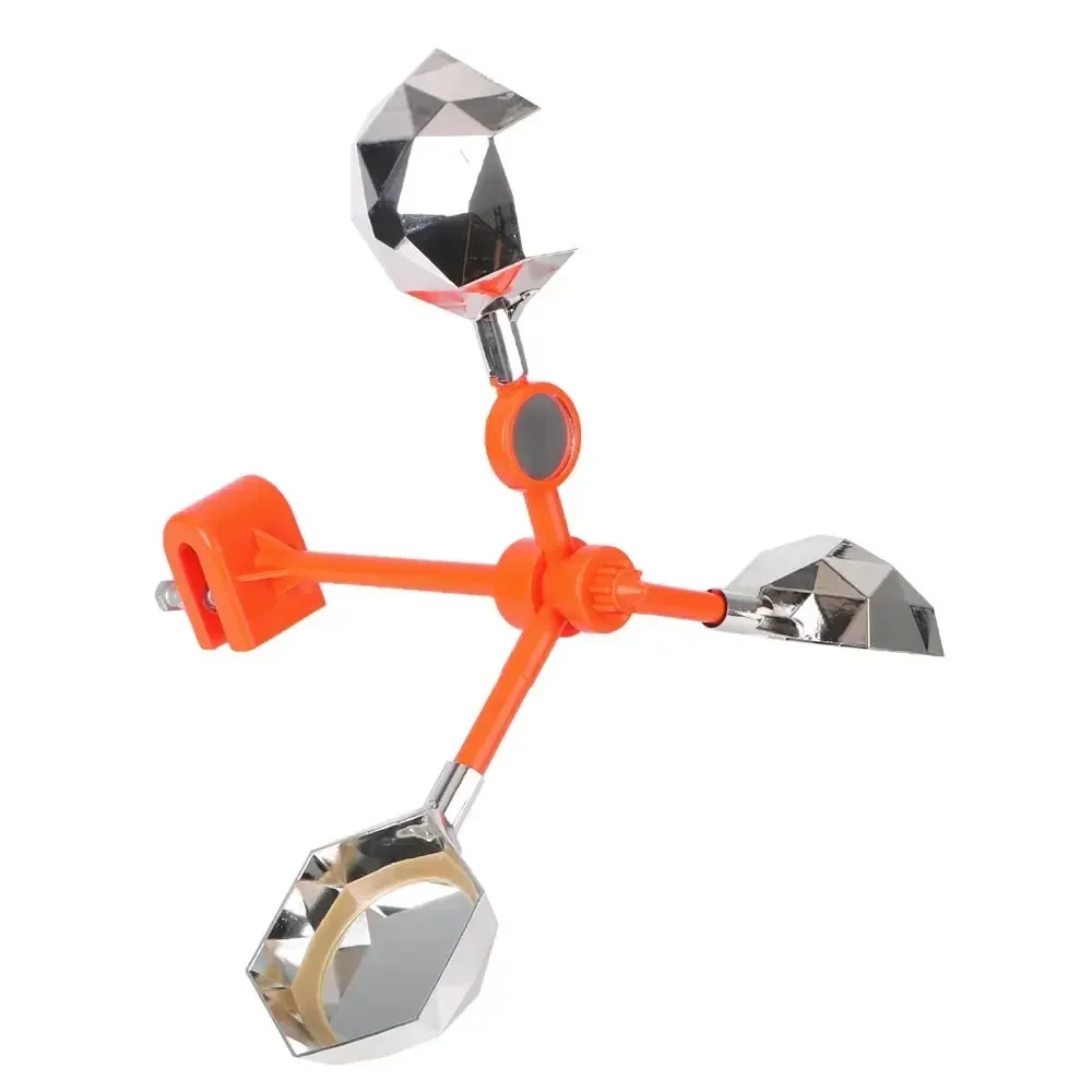 Solar Powered Bird Repeller 360° Rotating with Flashing Sound Scare Automatic Pest Deterrent for Garden Farm Yard