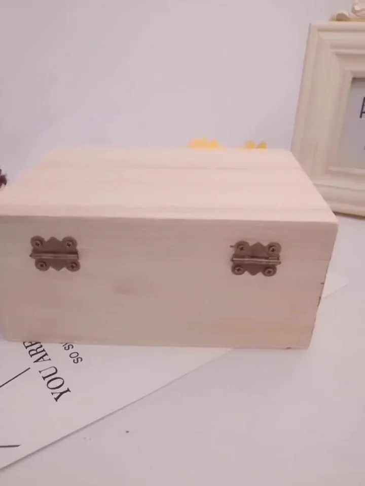 OJREEUB Boîte En Bois Anti-poussière à Faire Soi-même Avec