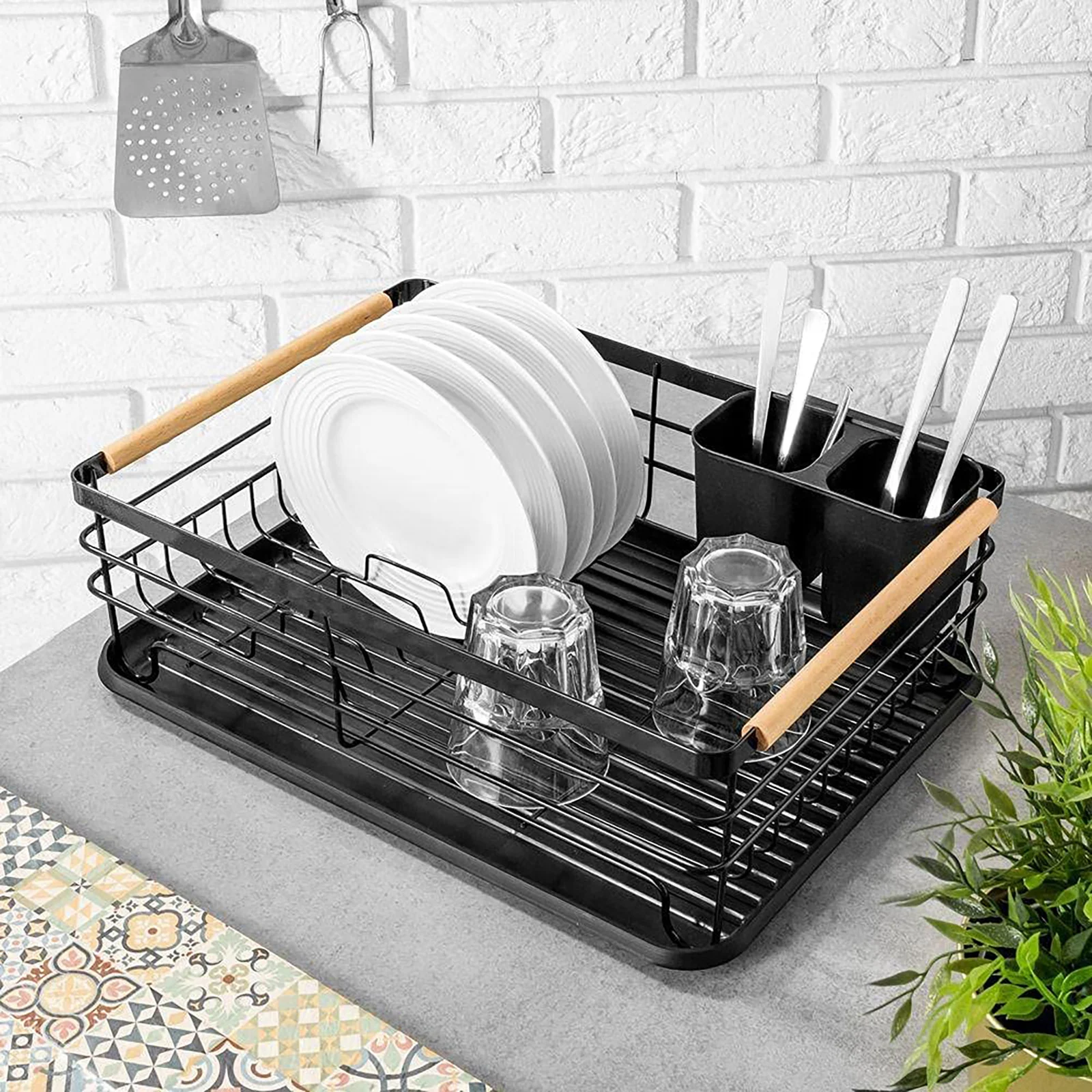 Dish Organizer Stainless Steel Kitchen Kit Folks Knives Chopsticks