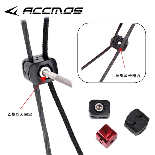 Clip Di Fissaggio Per Corda D'Arco Keenso - In Lega Di Alluminio, Regolazione Precisione Tiro Con Arco - Foto 7