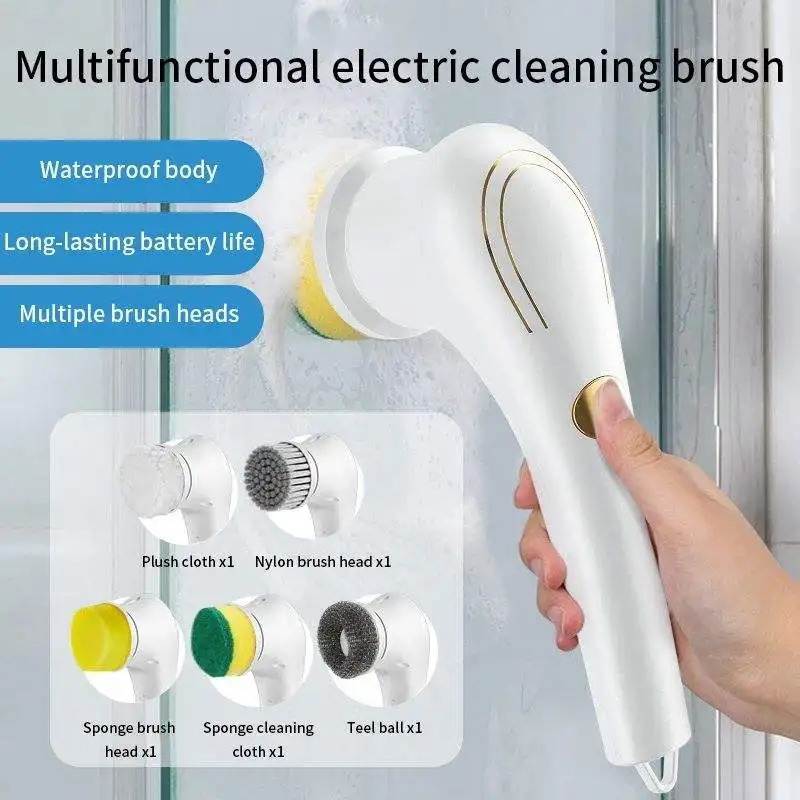 

Multi-purpose Electric Brush Cleaning Brush Clean Glass Windows Useful Things for Home Kitchen Supplies Household Bathroom Tools