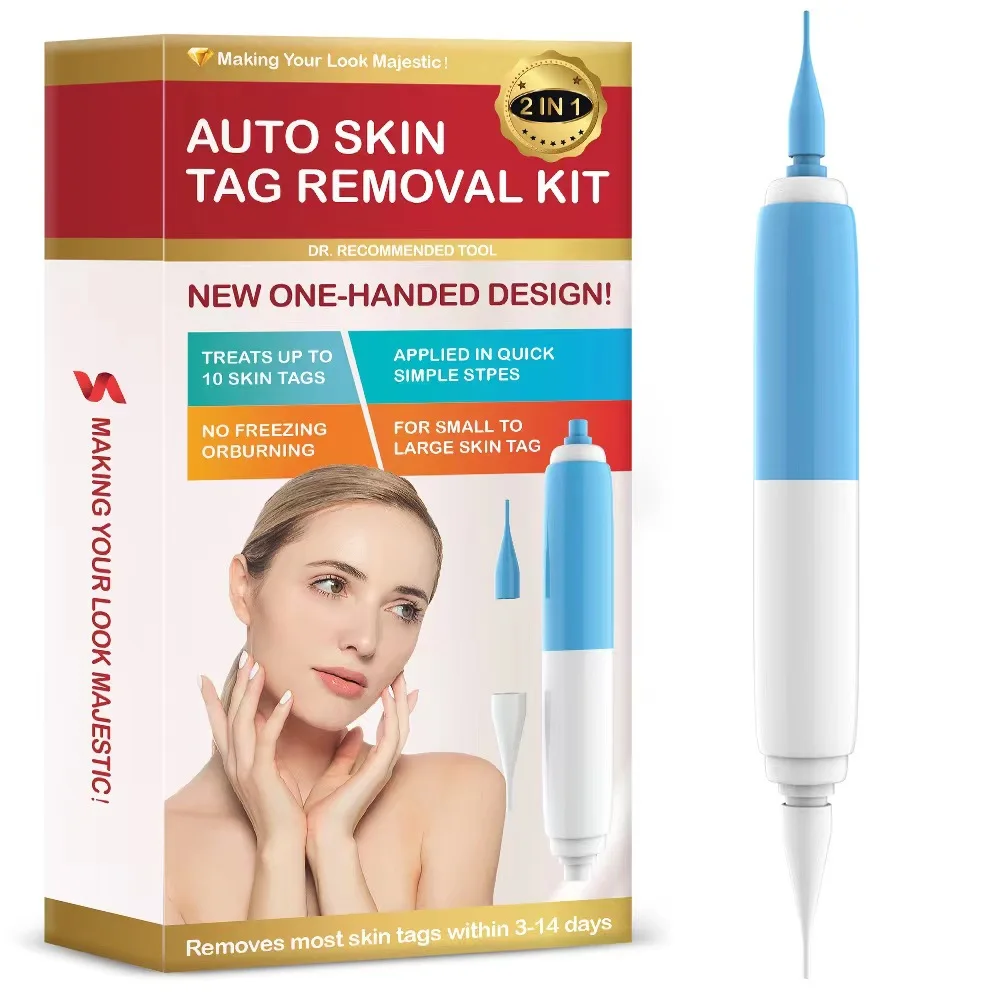 

2024 Auto Skin Tag Removal Kit Skin Tag Remover Tool Facial Beauty Skincare Tools Wart Removing Pen Dropshipping