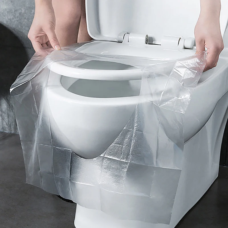 10Pcs Protege Cuvette Wc Jetable, Siège Toilette Pour Voyage Siège