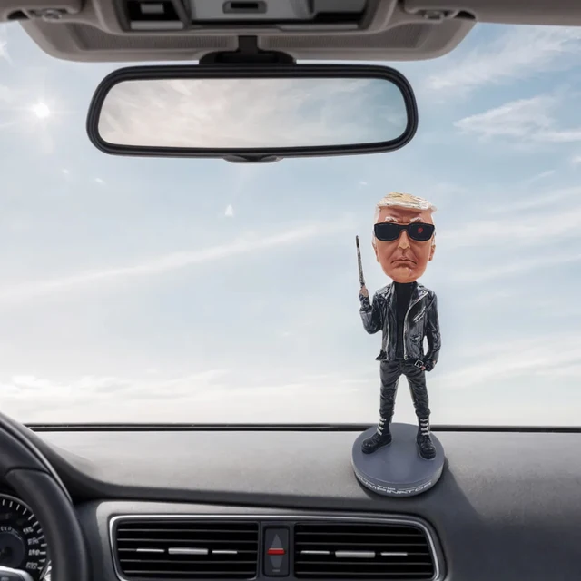 Donald Trump Bobblehead Trump Desktop Ornament Resin Trump Character Statue Creative Collectable Trump Sculpture for Home Office 6