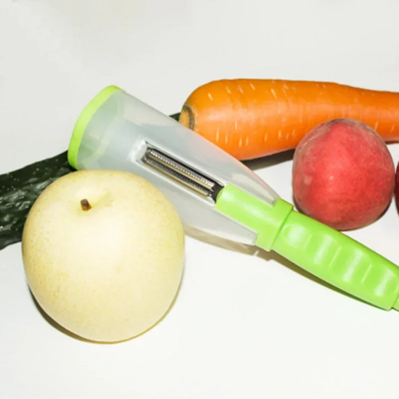 Multifunctional Storage Box Peeler Knife Peeler With Rubbish Bin