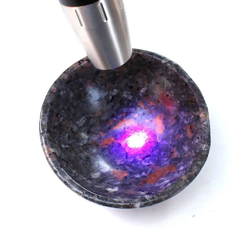 

1 Pcs 300-350 Grams hand made natural luminous sodalite stone bowl