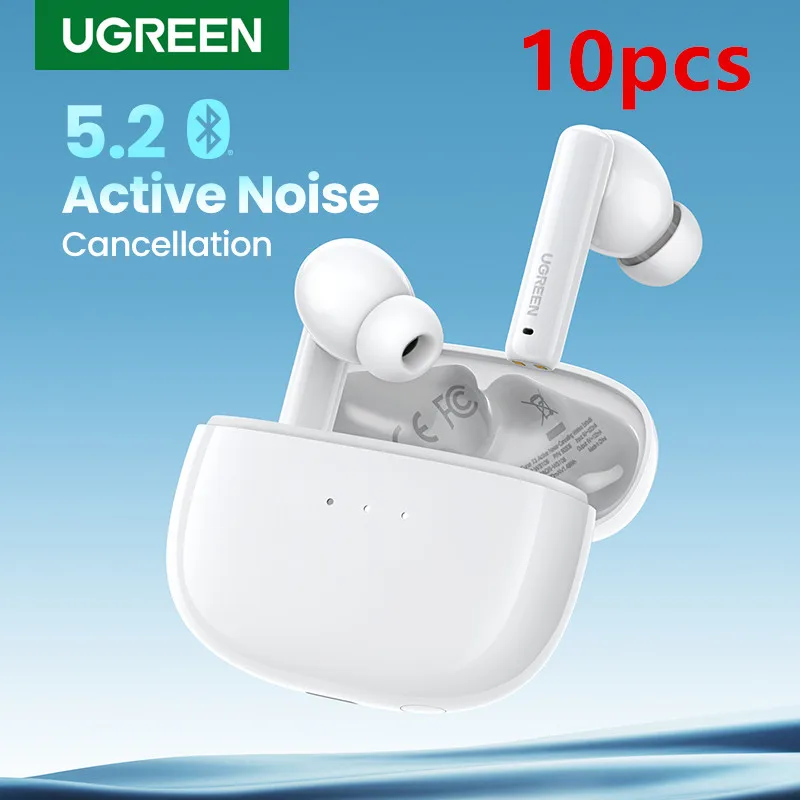 

UGREEN HiTune T3 ANC Wireless TWS Bluetooth 5.2 Earphones Headset Active Noise Cancellation, in-Ear Mics Handfree Phone Earbuds