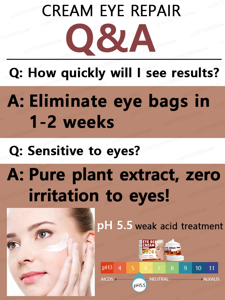 Eye cream eliminates puffiness dark circles eye bags moisturizes repairs healthy eyes eye cream
