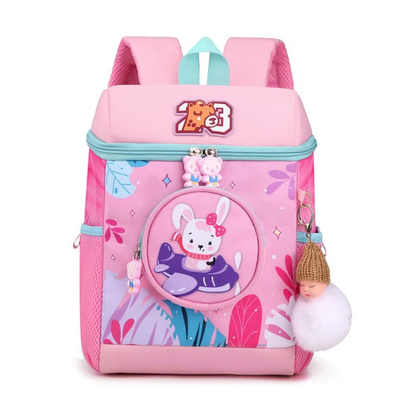

Kindergarten Girls' Backpacks Princess Cartoon Print Little Rabbit Cute and Lightweight 2023 New Children's Boy's Backpack