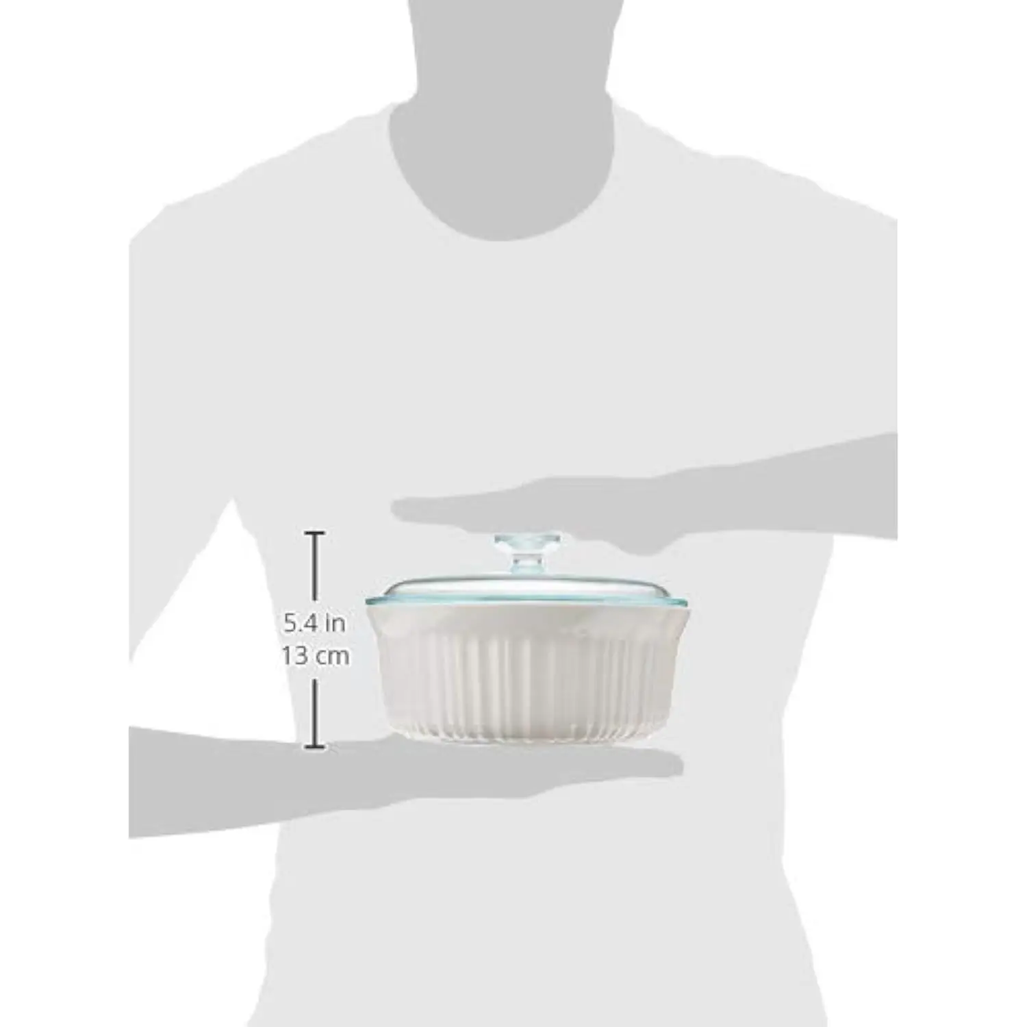 French White 10-Pc Ceramic Bakeware Set with Lids, Chip and Crack Resistant Stoneware Baking Dish, Microwave, Dishwasher, Oven,