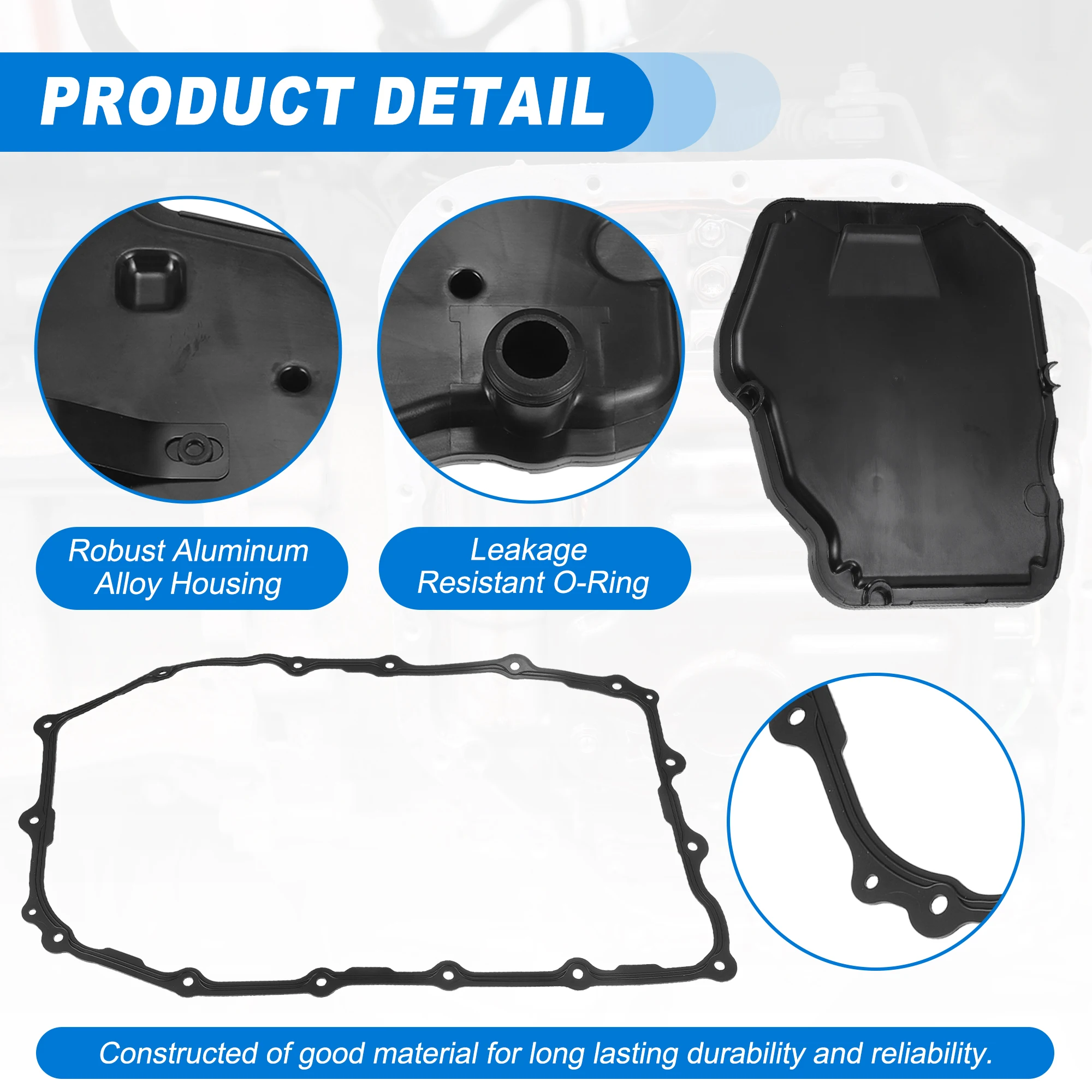 Car Transmission Filter Oil Pan Gasket Kit UXCELL for Chevrolet Camaro LS, LT 2.0L L4-Gas 24268875/24274402