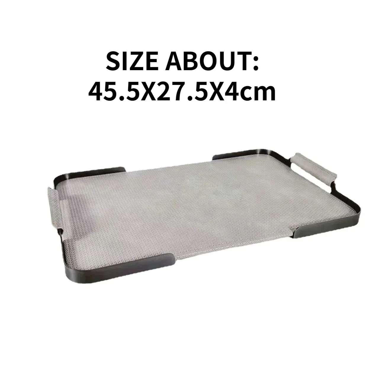 Metal Decorative Tray Rectangular Leather Tray Creative Home Decorations Living Room Storage Supplies Coffee Table Organizer