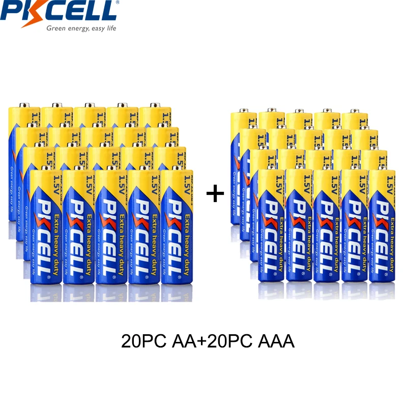 (40Pack ) R03P AAA Battery And R6P AA Batteries 2A/3A Carbon 1.5V Single Use Battery For Thermometer Toys 20PC AA +20PC AAA disposable battery