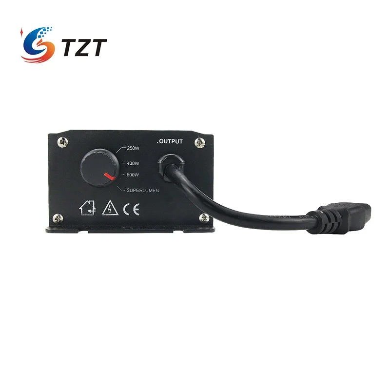 TZT Digital 600W Ballasts for Garden Planter Grow Lights HPS MH Bulbs Electronic Dimmable