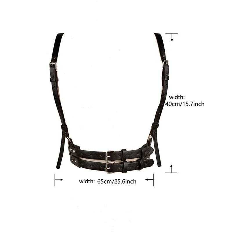 Punk Style Strap Belt Female European and American Street with Dress JK Shirt Suspender Girdle Decoration Tide Belt for Men