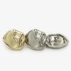 Unique Retro Asymmetrical Metal Coat Buttons, 10pcs 12/17/22mm Irregular Shaped Buttons for Jacket/Suit/Sweater DIY Gold/Silver 4
