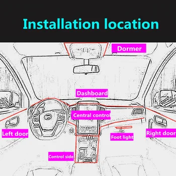 LED Car Ambient Strips 14