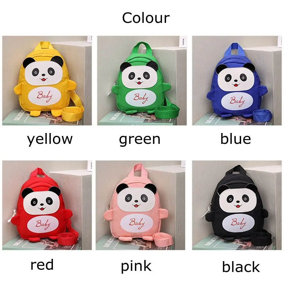 Cartoon Panda Children Backpack Anti-lost Adjustable Children School Bag School Bag Mini Kindergarten Backpack Kindergarten 4