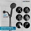 2025   Bathroom Shower Head Kit High    Spray Shower Trim Kit Valve Included Shower Head and Handle Set Matte Black 1