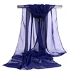 2022 New Ladies Tulle Silk Scarf Travel Sunscreen Shawl Women's Chiffon Scarf 4