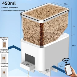Smart Wireless Automatic Aquarium Feeder with App and Voice Control (450ml)