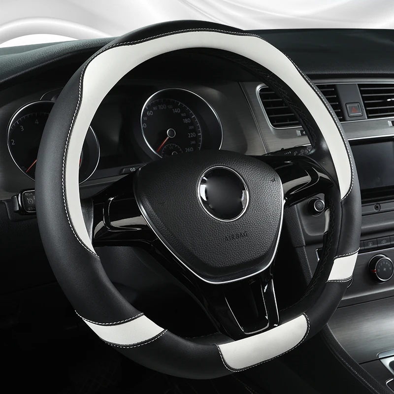Car Steering Wheel Cover D Shape For Hyundai Ioniq 5 Suzuki Swift 2018 2019 For Vw Golf 7 2015 Polo Jatta Auto Car Accessories