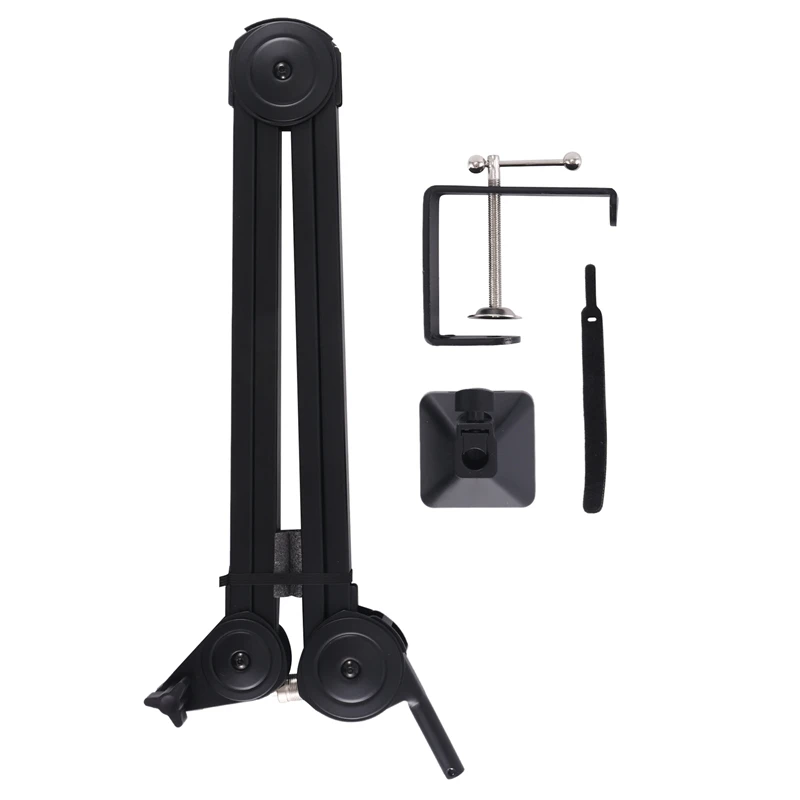 

Microphone Arm Stand Desktop Microphone Stand Heavy Duty Adjustable Mic Suspension Scissor Arm Stand For Voice Recording Style B
