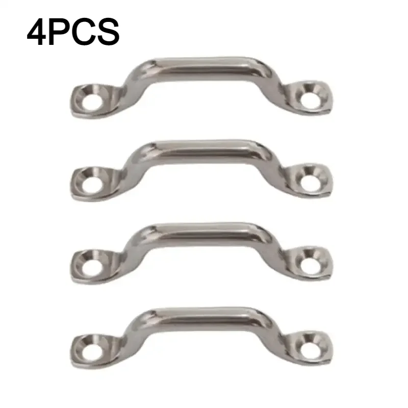Stainless Steel Wire Eye Strap 4Pcs 5mm For Boat Marine