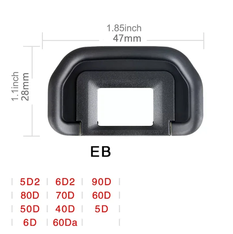 Canon Viewfinder Goggles EyeCup Eyepiece EB For 5D,5DMark II,6D MarkII,90D,80D,70D,60D,50D,40D,30D,20D,20Da,10D,D60