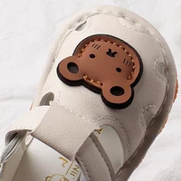 Summer Baby Sandals Cartoon Bear Applique Breathable First Walkers Cute Infant Toddler Boys Girls Soft Sole Anti slip Shoes 3