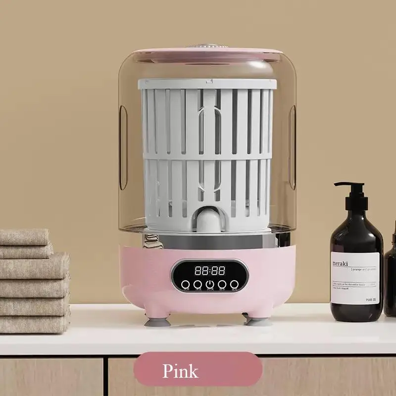 Mini turbo washing machine 3L fully automatic small USB charging portable sock and underwear specific washing machine. 1