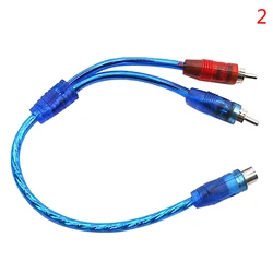 Premium Car Audio RCA Y Splitter Cable Adapter (1Famale 2Male)