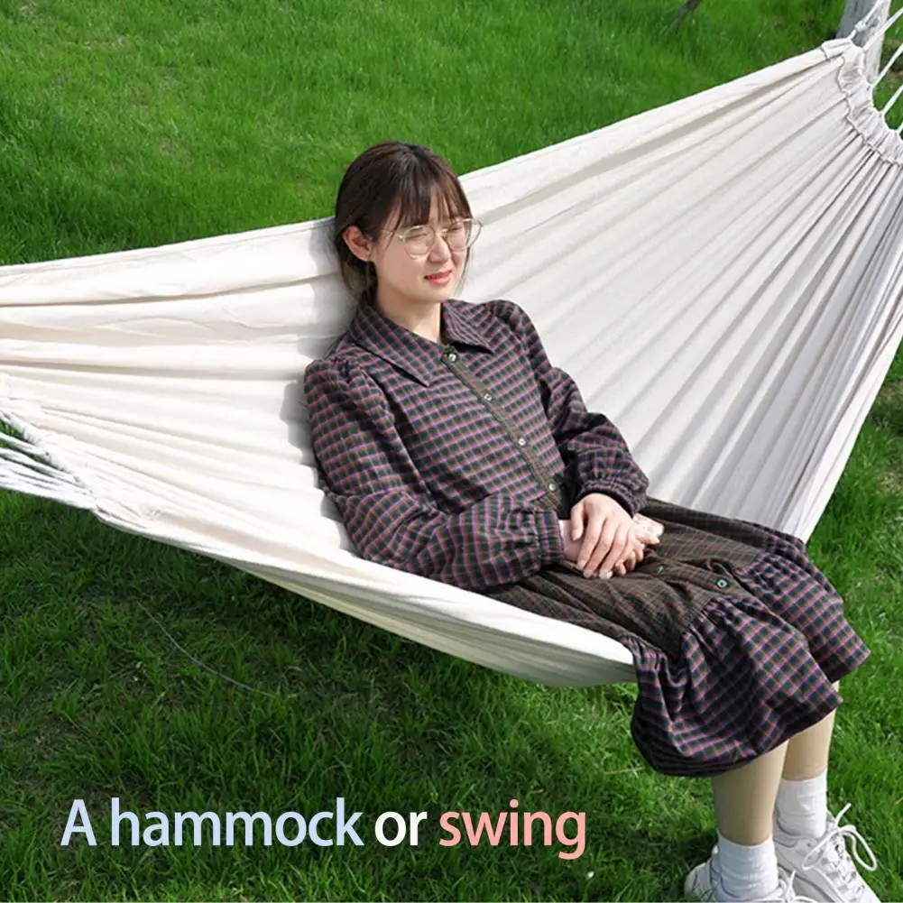 

1 Set Stable Sleeping Hammock Fishtail Knitting Swing Hammock Cozy Anti-flip Swing Hammock Relax