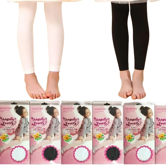 Footless Tights Children, White Footless Tights Girls