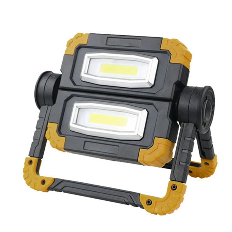 

LED Work Light Rechargeable Folding Flood Light 20W 1500LM Portable Outdoor Stand Work Lights With Rotation