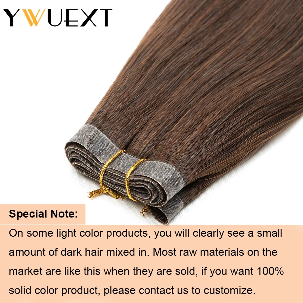 Human Hair Extensions Invisible Long Tape PU Skin Weft 12-20 inches
