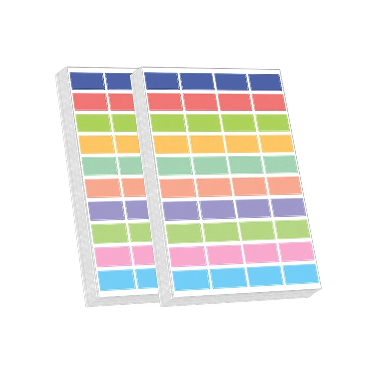 

50 листов, детские бумажные наклейки для маркировки ручек/многоцветные/15X30 мм/постоянные и самоклеящиеся