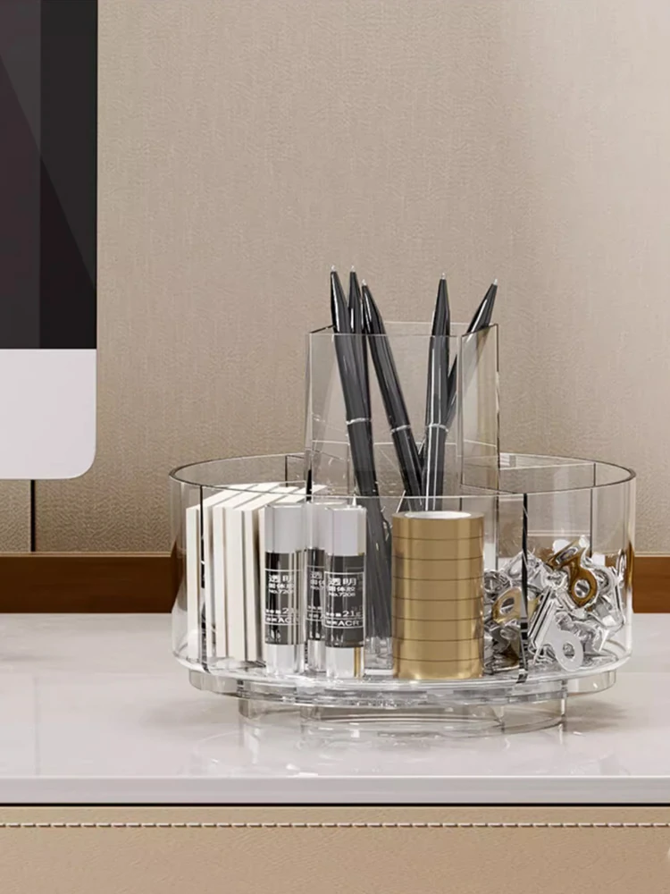 360 Degree Rotating Makeup Storage Box Turntable Makeup Storage Tray Suitable For Dressing Tables Skincare Products Etc 3