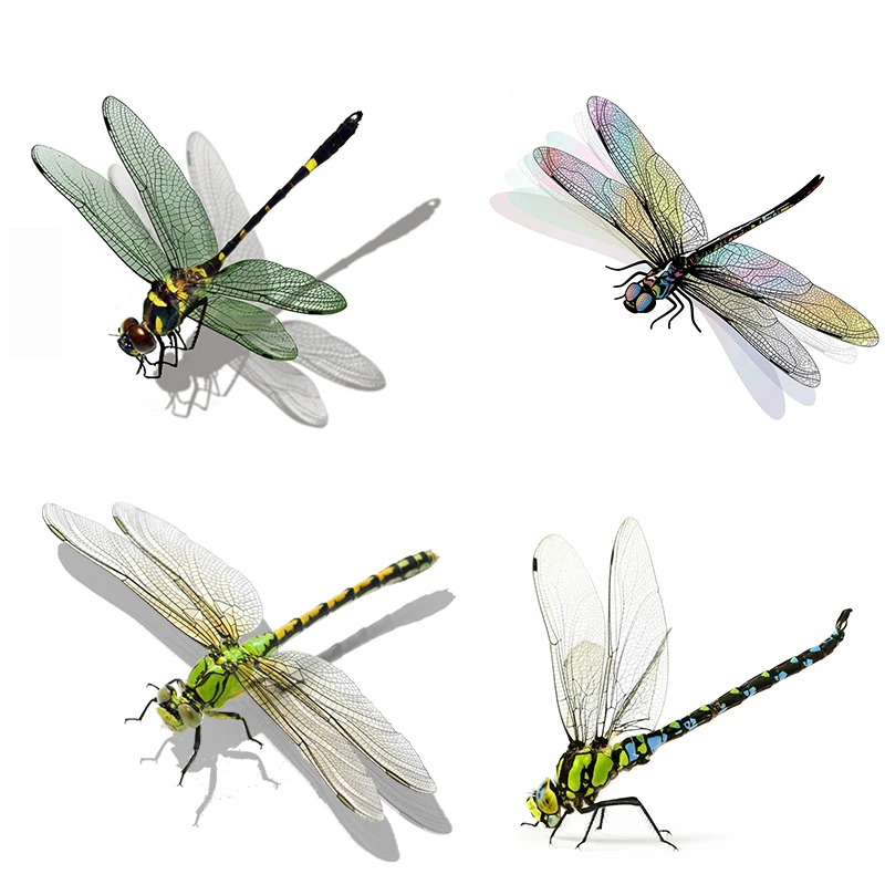 Realistic Insects Dragonfly Wall Sticker Bathroom Toilet Living Room Cabinet Refrigerator Home Decoration Decals Sticker wall stickers toilet stickers