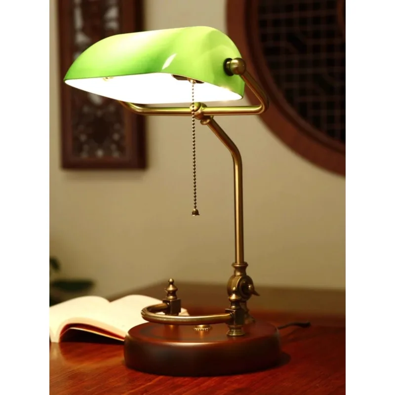

Retro Solid Wood Table Lamp Study Desk Work Reading Republic of