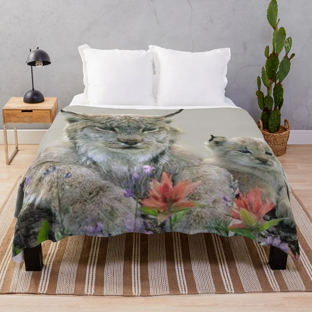 

Lynx Canada Throw Blanket warm winter blanket Sofa Blankets