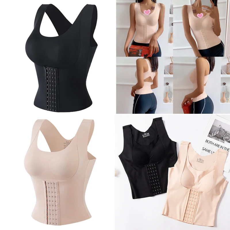 3-in-1 Waist Buttoned Bra Shapewear & Posture Corrector – WomanOcean