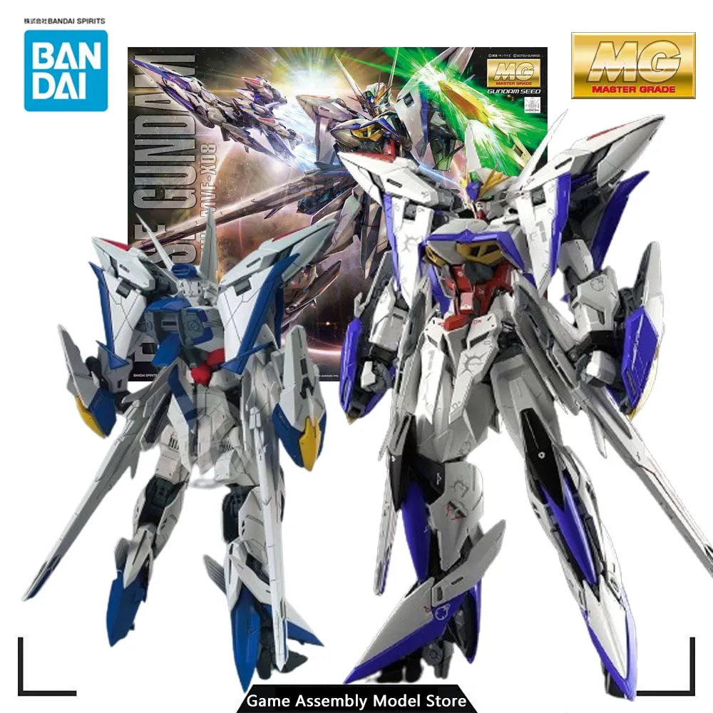 

Оригинальная собранная модель Bandai, модель MG 1/100 MVF-X08 Eclipse Gundam, набор моделей аниме, экшн-фигурки, игрушки, подарки для мальчиков