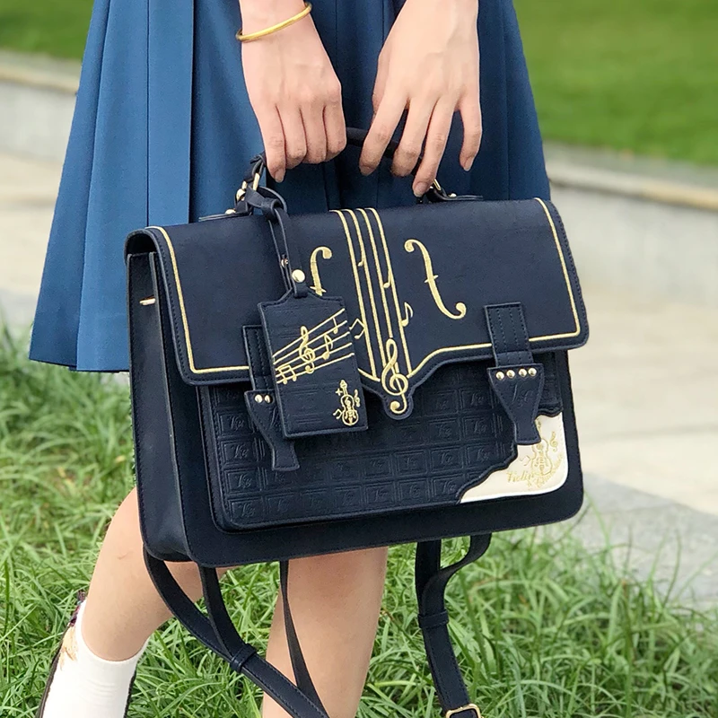 JIAERDI Harajuku Kawaii Handbag Women Harajuku Lolita Briefcase Backpack Jk Student Bag Japanese Shoulder Messenger Bags Y2k