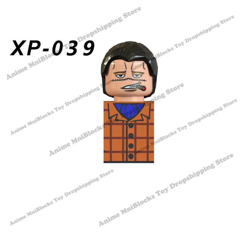 XP036 KT1008 KT1013 Anime One Piece Buliding Blocks Bricks Mini Action Figures Heads series Educational Kids Toys Birthday Gifts