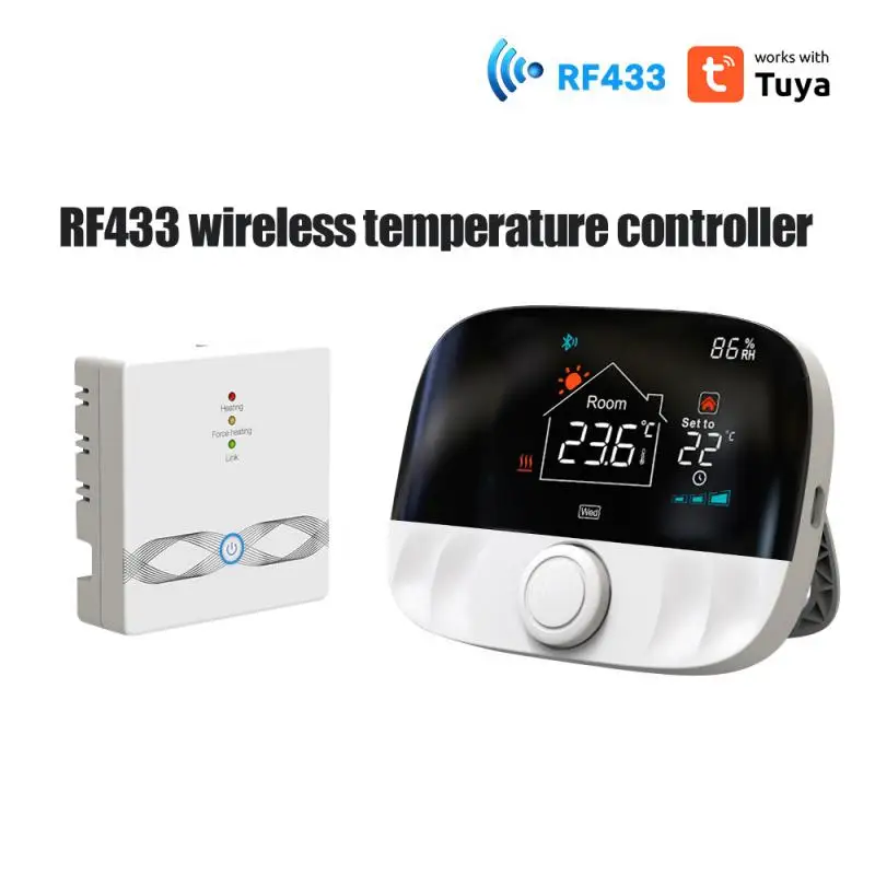 

Tuya Smart Home Wifi Wireless Thermostat RF Battery Gas Boiler Water Heating Digital Temperature Controller Alexa Home