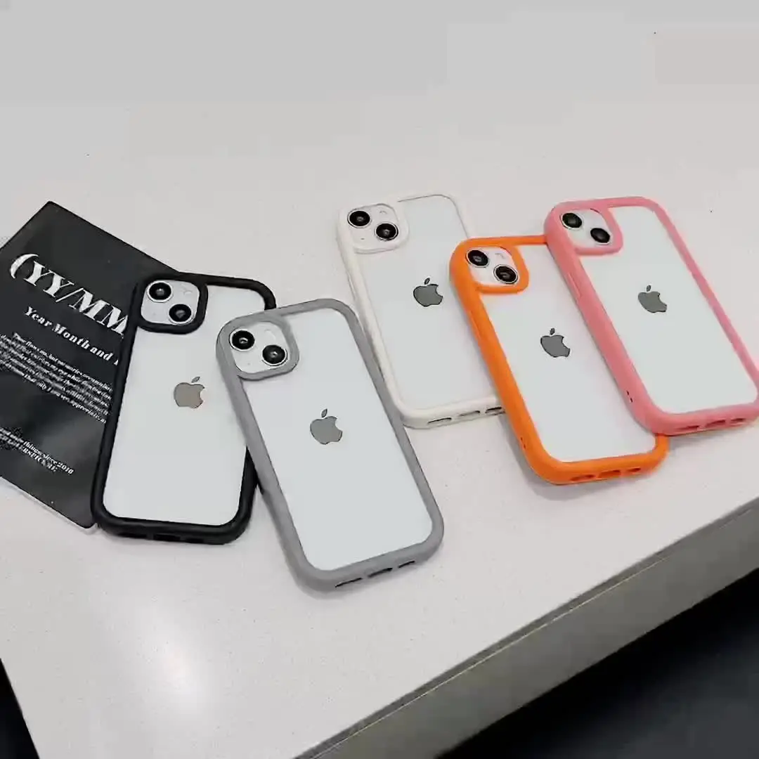 2024 Джейн ударопрочный 2 в 1 ins Красный Оранжевый Черный Классический чехол для