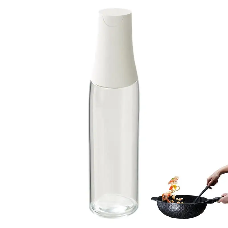 

Kitchen Oil Dispenser Transparent Oil Container With Automatic Lid Heat-Resistant Gravity Oil Bottle Multifunctional Kitchen